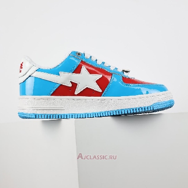 Buy A Bathing Ape x Marvel Comics BapeSta Low Blue Captain America Blue 0ZXSHM191903J-BLP Quality Reps Replicas Shoes