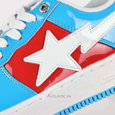 Buy A Bathing Ape x Marvel Comics BapeSta Low Blue Captain America Blue 0ZXSHM191903J-BLP Quality Reps Replicas Shoes