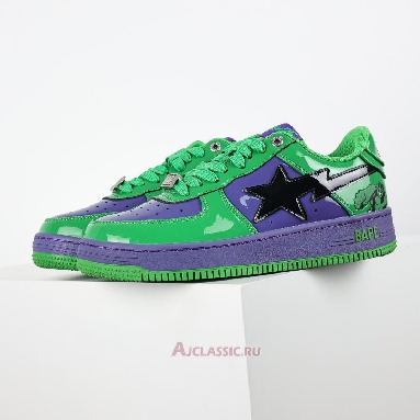 Buy A Bathing Ape x Marvel Comics BapeSta Low Hulk Green 0ZXSHM191904J-GRS Quality Reps Replicas Shoes