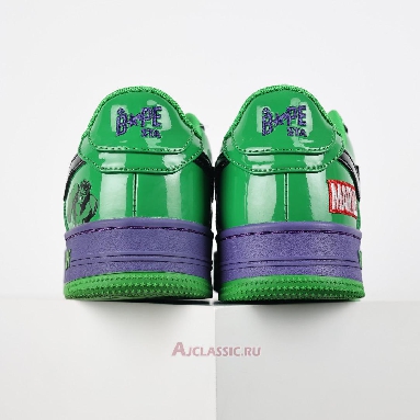 Buy A Bathing Ape x Marvel Comics BapeSta Low Hulk Green 0ZXSHM191904J-GRS Quality Reps Replicas Shoes