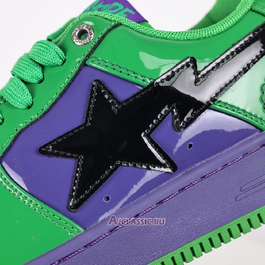 Buy A Bathing Ape x Marvel Comics BapeSta Low Hulk Green 0ZXSHM191904J-GRS Quality Reps Replicas Shoes