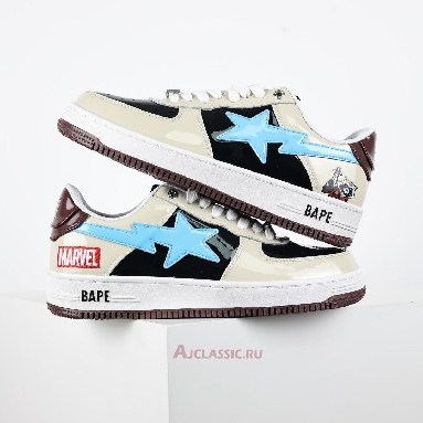 Buy A Bathing Ape x Marvel Comics BapeSta Low Rocket Raccoon Cream 1I73-191-906 Quality Reps Replicas Shoes