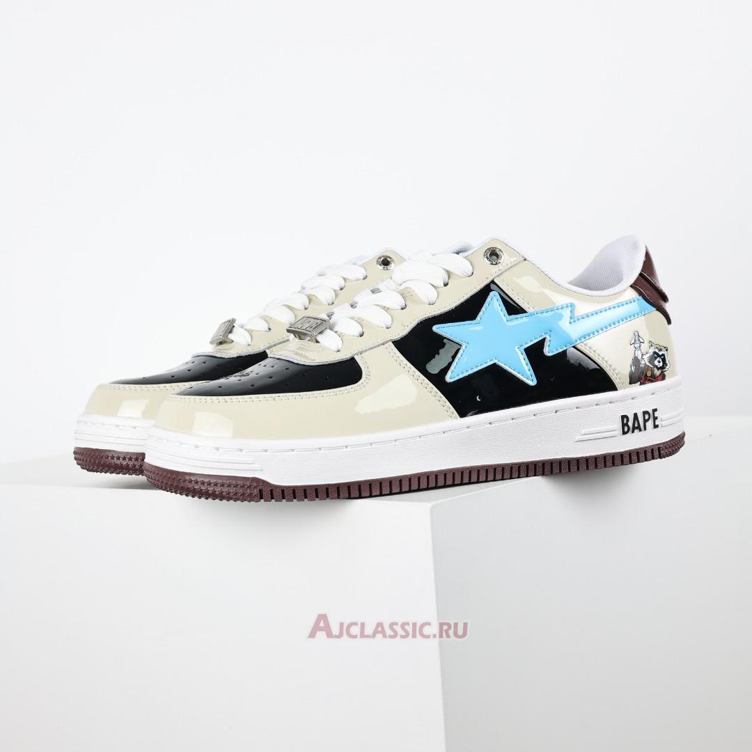 New A Bathing Ape x Marvel Comics BapeSta Low "Rocket Raccoon" 1I73-191-906 Shoes