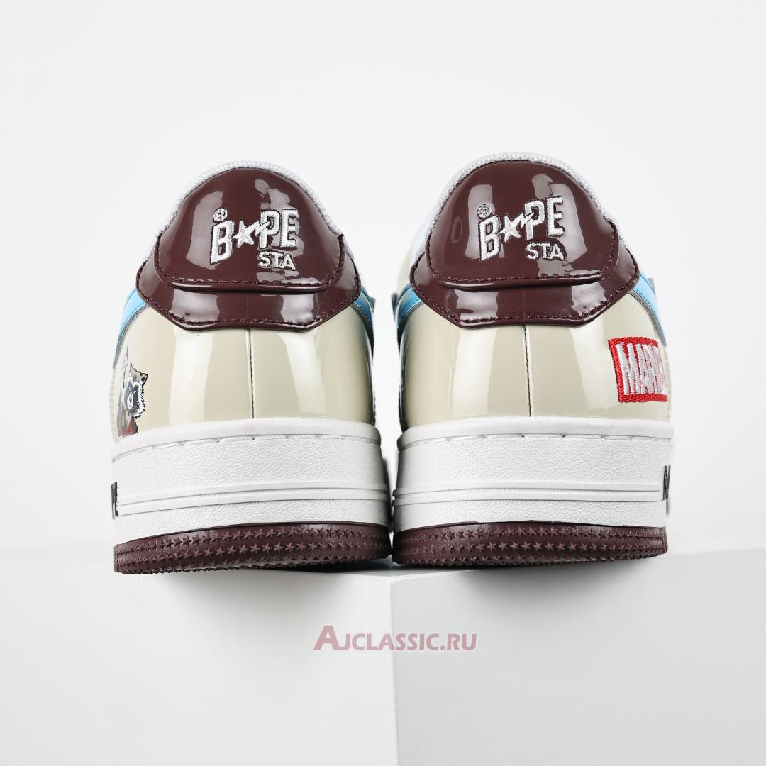 New A Bathing Ape x Marvel Comics BapeSta Low "Rocket Raccoon" 1I73-191-906 Shoes