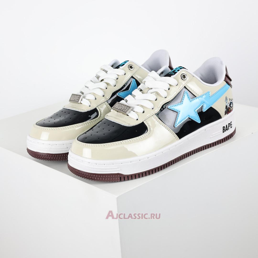 New A Bathing Ape x Marvel Comics BapeSta Low "Rocket Raccoon" 1I73-191-906 Shoes