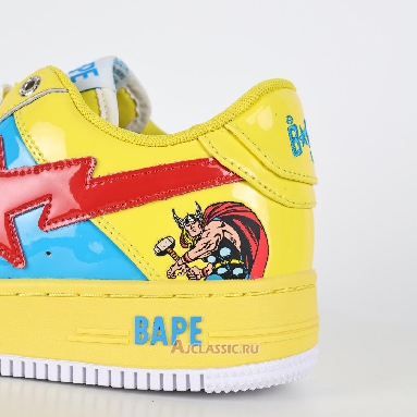 Buy A Bathing Ape x Marvel Comics BapeSta Low Thor Yellow 1I73-191-905 Quality Reps Replicas Shoes