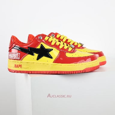Buy A Bathing Ape x Marvel Comics BapeSta Low Iron Man Red 0ZXSHM191902J-RDR Quality Reps Replicas Shoes