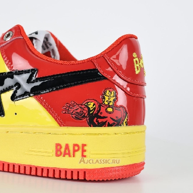 Buy A Bathing Ape x Marvel Comics BapeSta Low Iron Man Red 0ZXSHM191902J-RDR Quality Reps Replicas Shoes