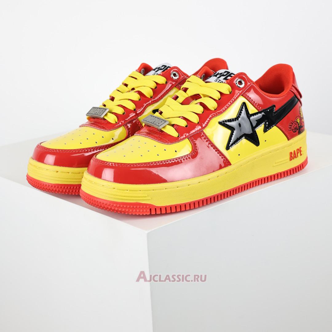 New A Bathing Ape x Marvel Comics BapeSta Low "Iron Man" 0ZXSHM191902J-RDR Shoes