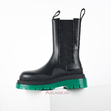 Buy Bottega Veneta Tire Chelsea Boot Black Green Black 630297VBS501025 Quality Reps Replicas Shoes