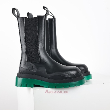 Buy Bottega Veneta Tire Chelsea Boot Black Green Black 630297VBS501025 Quality Reps Replicas Shoes