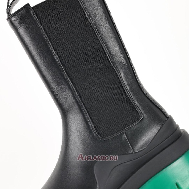 Buy Bottega Veneta Tire Chelsea Boot Black Green Black 630297VBS501025 Quality Reps Replicas Shoes