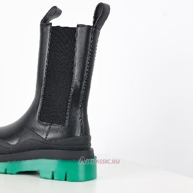 Buy Bottega Veneta Tire Chelsea Boot Black Green Black 630297VBS501025 Quality Reps Replicas Shoes