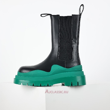 Buy Bottega Veneta Tire Boot Black Acid Turquoise Black 630297VBS501489 Quality Reps Replicas Shoes