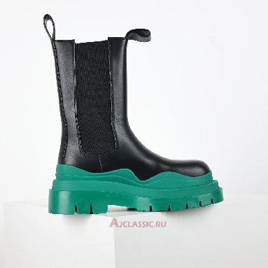 Buy Bottega Veneta Tire Boot Black Acid Turquoise Black 630297VBS501489 Quality Reps Replicas Shoes