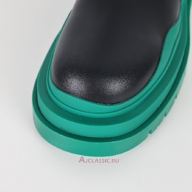 Buy Bottega Veneta Tire Boot Black Acid Turquoise Black 630297VBS501489 Quality Reps Replicas Shoes