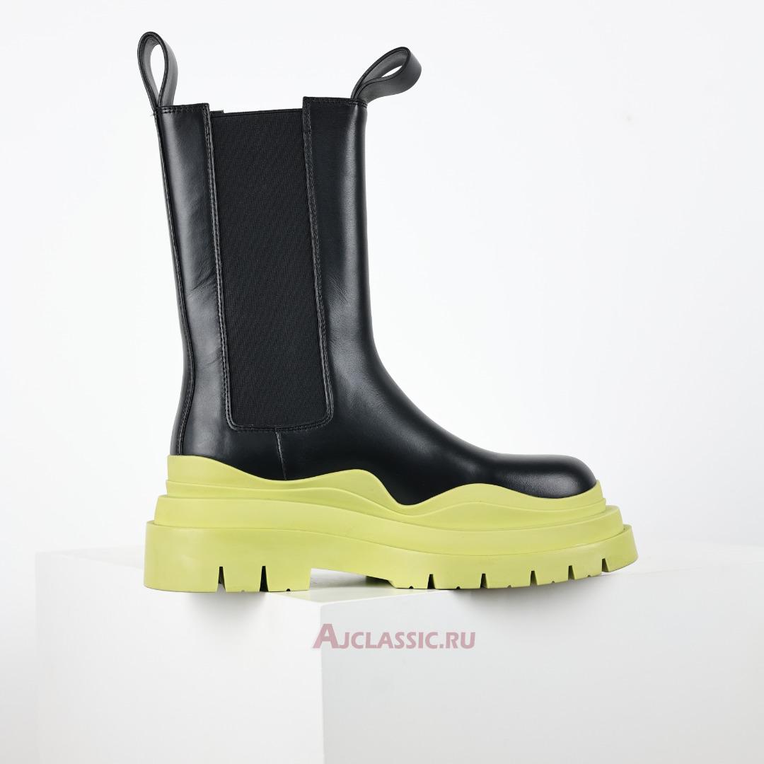 New Bottega Veneta Tire Boot "Black Green" 630284VBS501273 Shoes