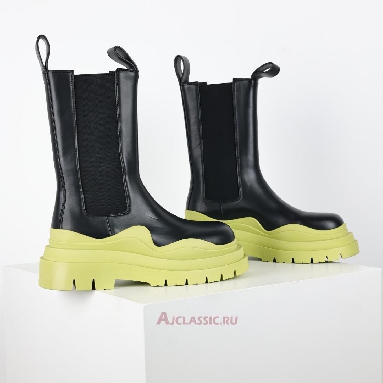 Buy Bottega Veneta Tire Boot Black Green Black 630284VBS501273 Quality Reps Replicas Shoes