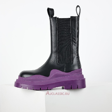 Buy Bottega Veneta BV Tire Chelsea Boot Black Purple Black 630297VBS501293 Quality Reps Replicas Shoes