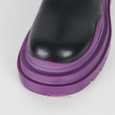 Buy Bottega Veneta BV Tire Chelsea Boot Black Purple Black 630297VBS501293 Quality Reps Replicas Shoes