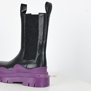 Buy Bottega Veneta BV Tire Chelsea Boot Black Purple Black 630297VBS501293 Quality Reps Replicas Shoes