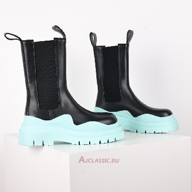 Buy Bottega Veneta Tire Boot Black Pale Blue Black 630284VBS501334 Quality Reps Replicas Shoes