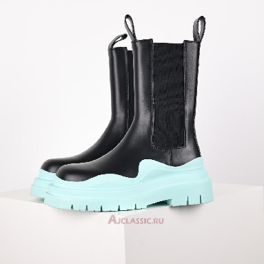 Buy Bottega Veneta Tire Boot Black Pale Blue Black 630284VBS501334 Quality Reps Replicas Shoes