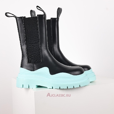 Buy Bottega Veneta Tire Boot Black Pale Blue Black 630284VBS501334 Quality Reps Replicas Shoes