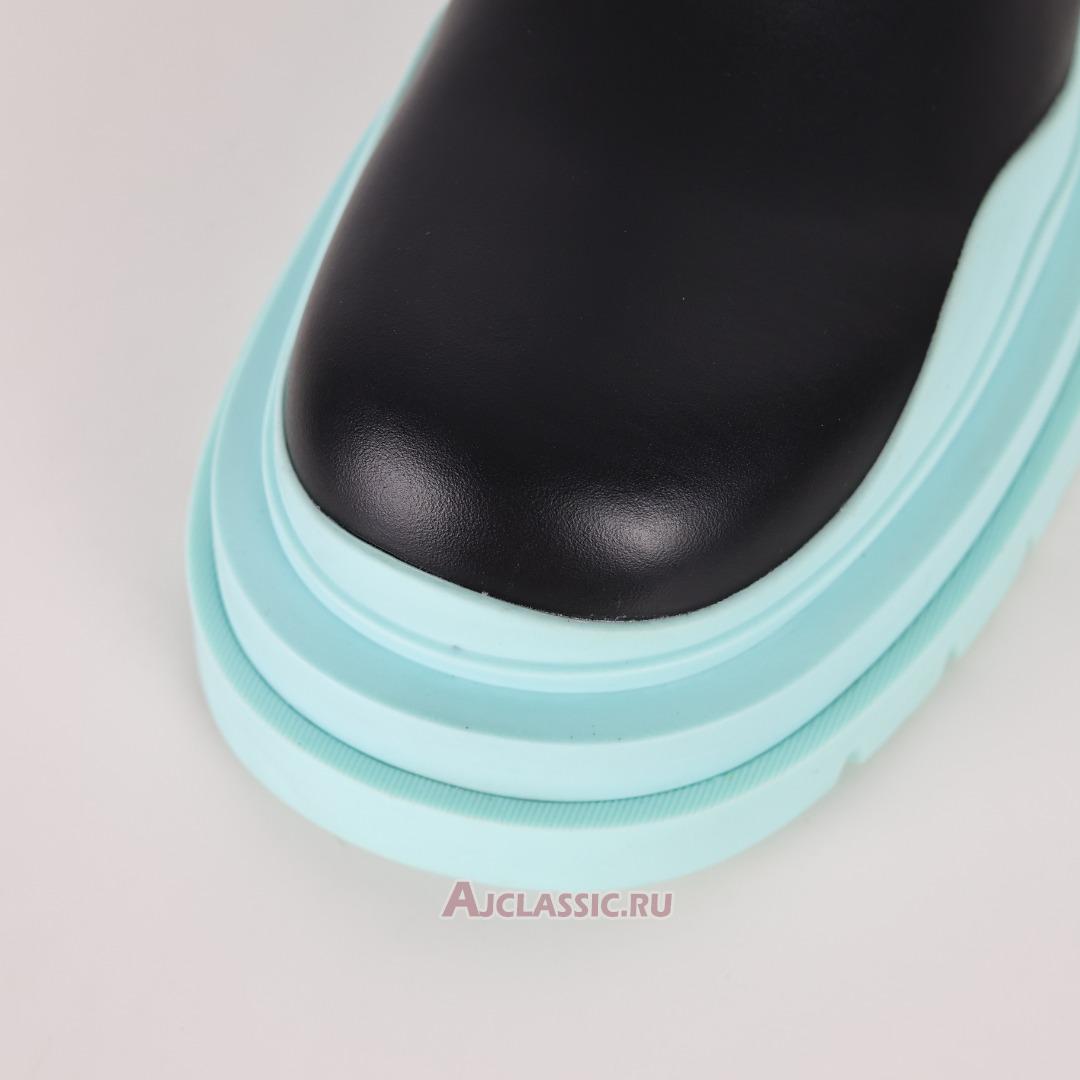 New Bottega Veneta Tire Boot "Black Pale Blue" 630284VBS501334 Shoes