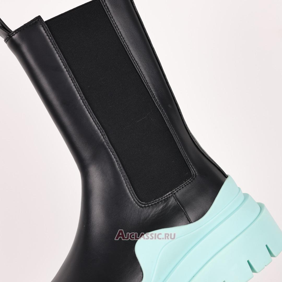 New Bottega Veneta Tire Boot "Black Pale Blue" 630284VBS501334 Shoes