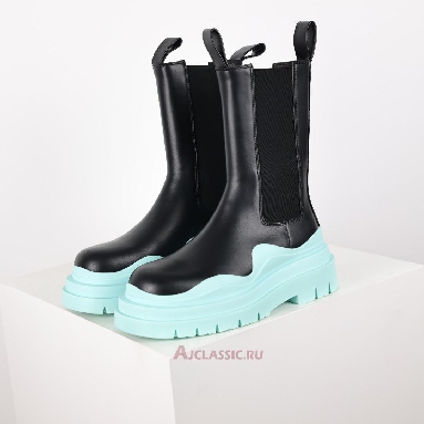 Buy Bottega Veneta Tire Boot Black Pale Blue Black 630284VBS501334 Quality Reps Replicas Shoes