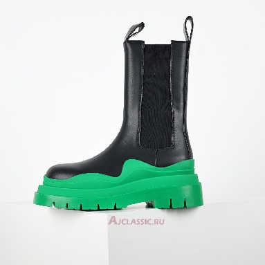 Buy Bottega Veneta BV Tire Chelsea Boot Black Green Black 630284VBS501477 Quality Reps Replicas Shoes