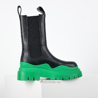 Buy Bottega Veneta BV Tire Chelsea Boot Black Green Black 630284VBS501477 Quality Reps Replicas Shoes
