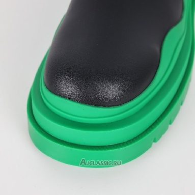 Buy Bottega Veneta BV Tire Chelsea Boot Black Green Black 630284VBS501477 Quality Reps Replicas Shoes