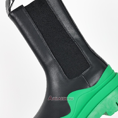 Buy Bottega Veneta BV Tire Chelsea Boot Black Green Black 630284VBS501477 Quality Reps Replicas Shoes