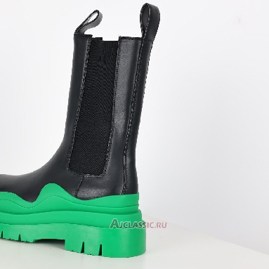 Buy Bottega Veneta BV Tire Chelsea Boot Black Green Black 630284VBS501477 Quality Reps Replicas Shoes