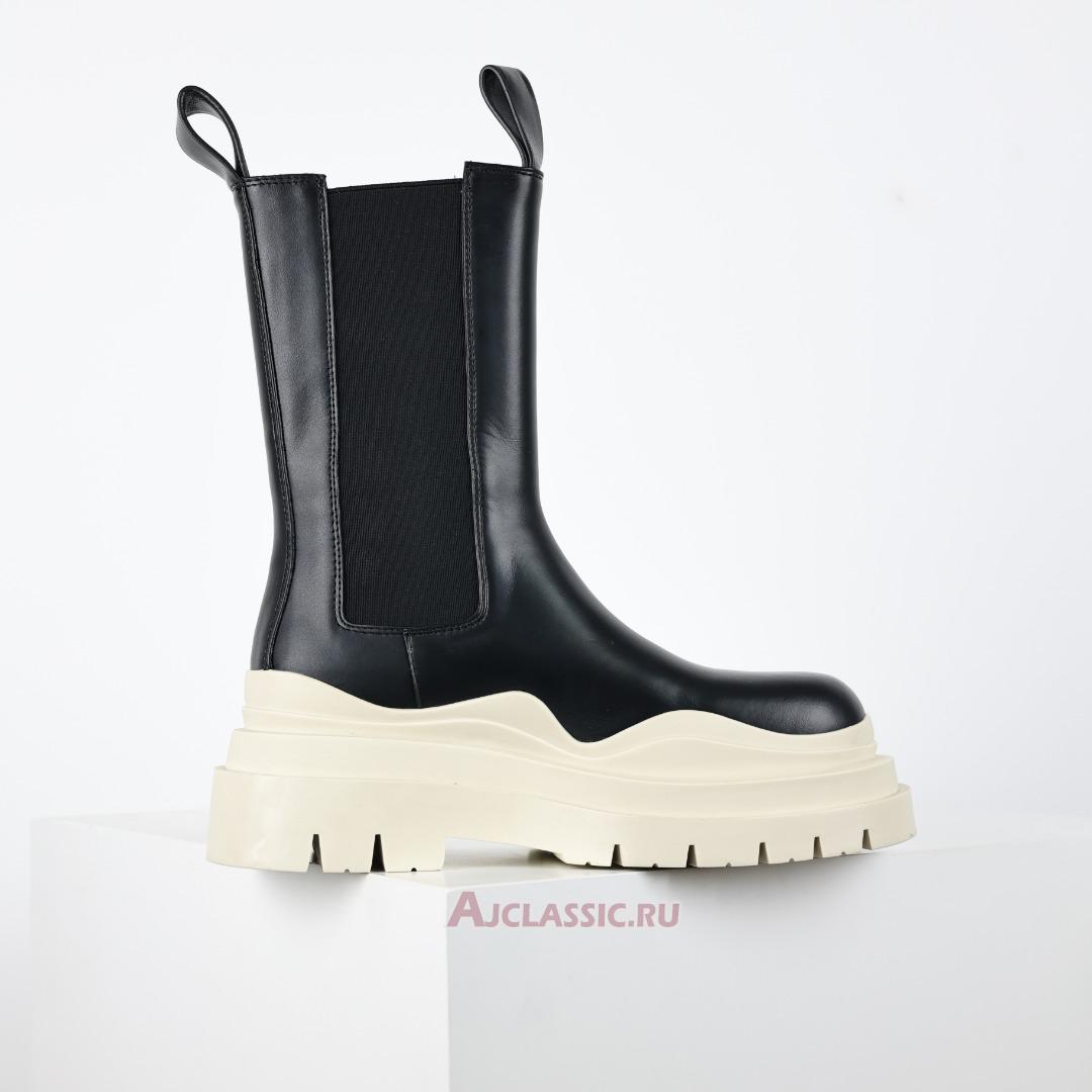 New Bottega Veneta Tire Boot "Black Sea Salt" 630297VBS501369 Shoes