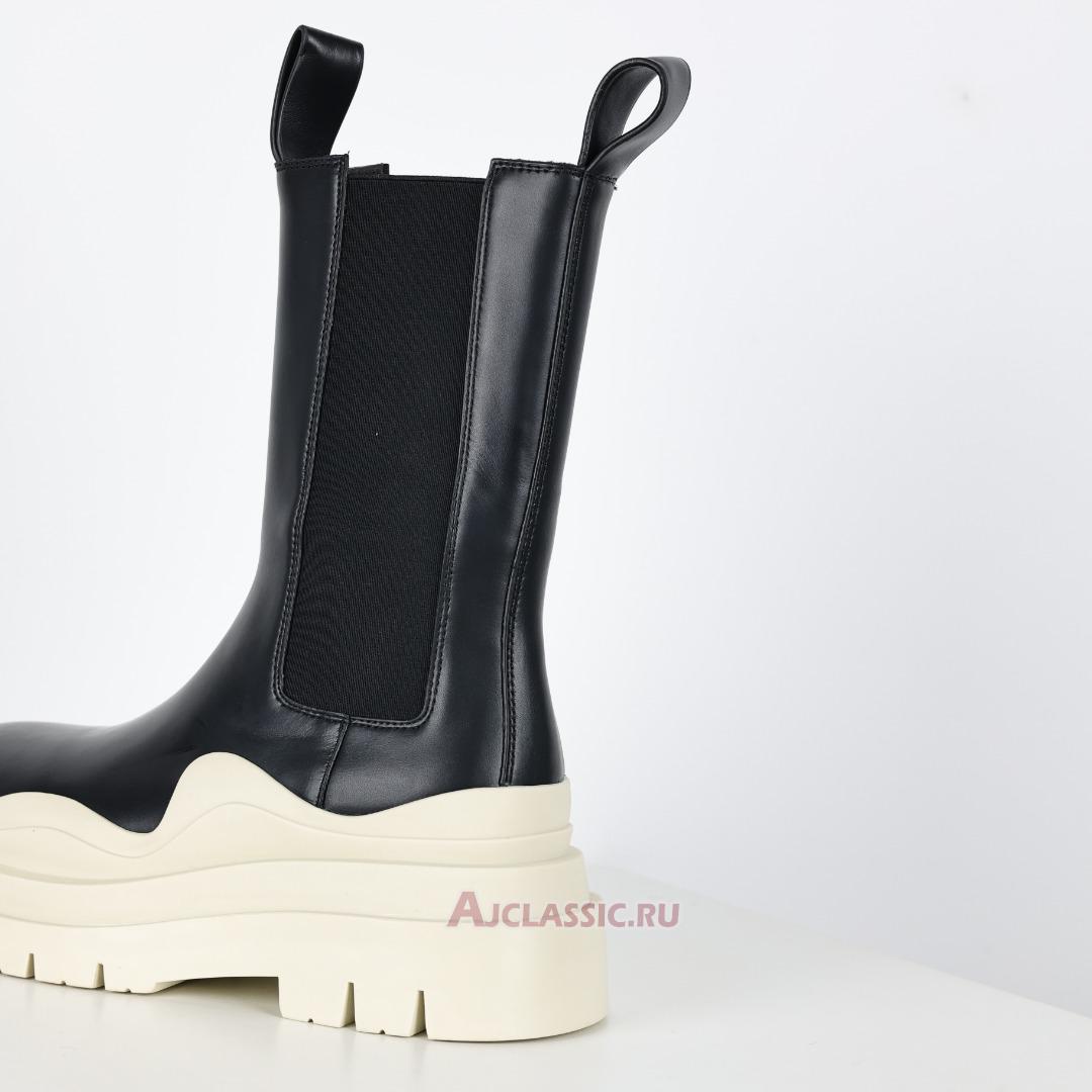 New Bottega Veneta Tire Boot "Black Sea Salt" 630297VBS501369 Shoes