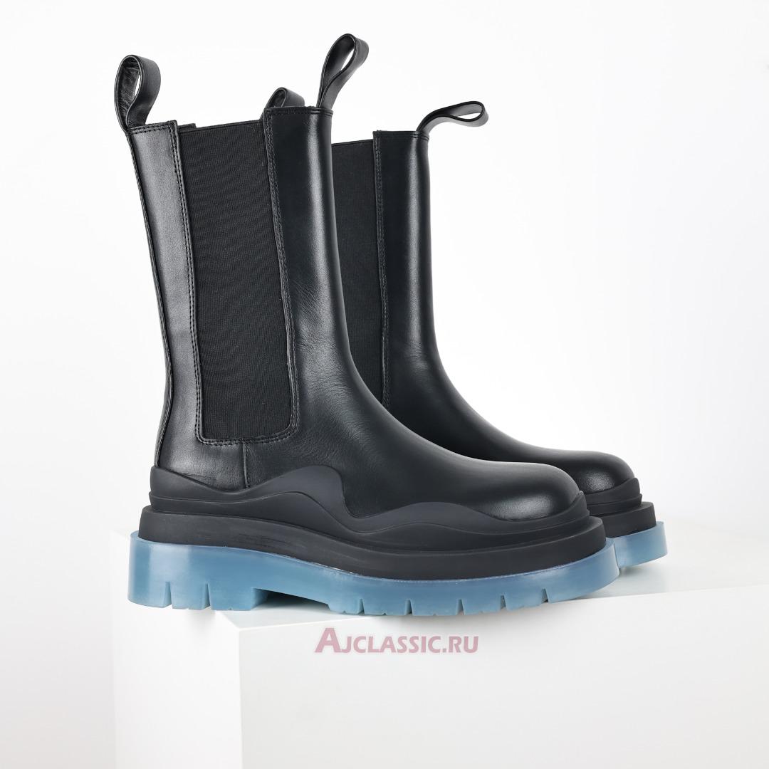 New Bottega Veneta Tire Boot "Black Transparent" 630297VBS501026 Shoes