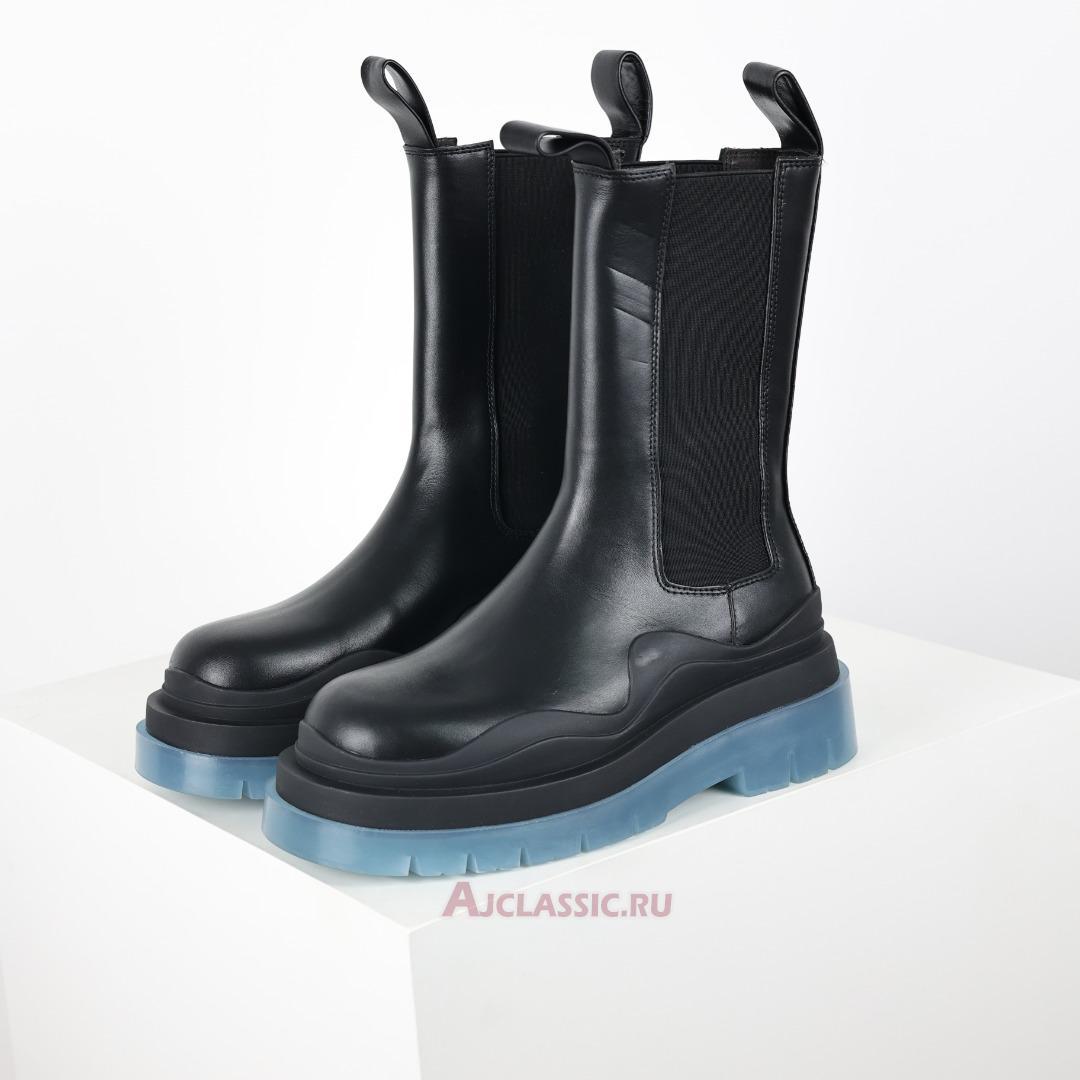 New Bottega Veneta Tire Boot "Black Transparent" 630297VBS501026 Shoes