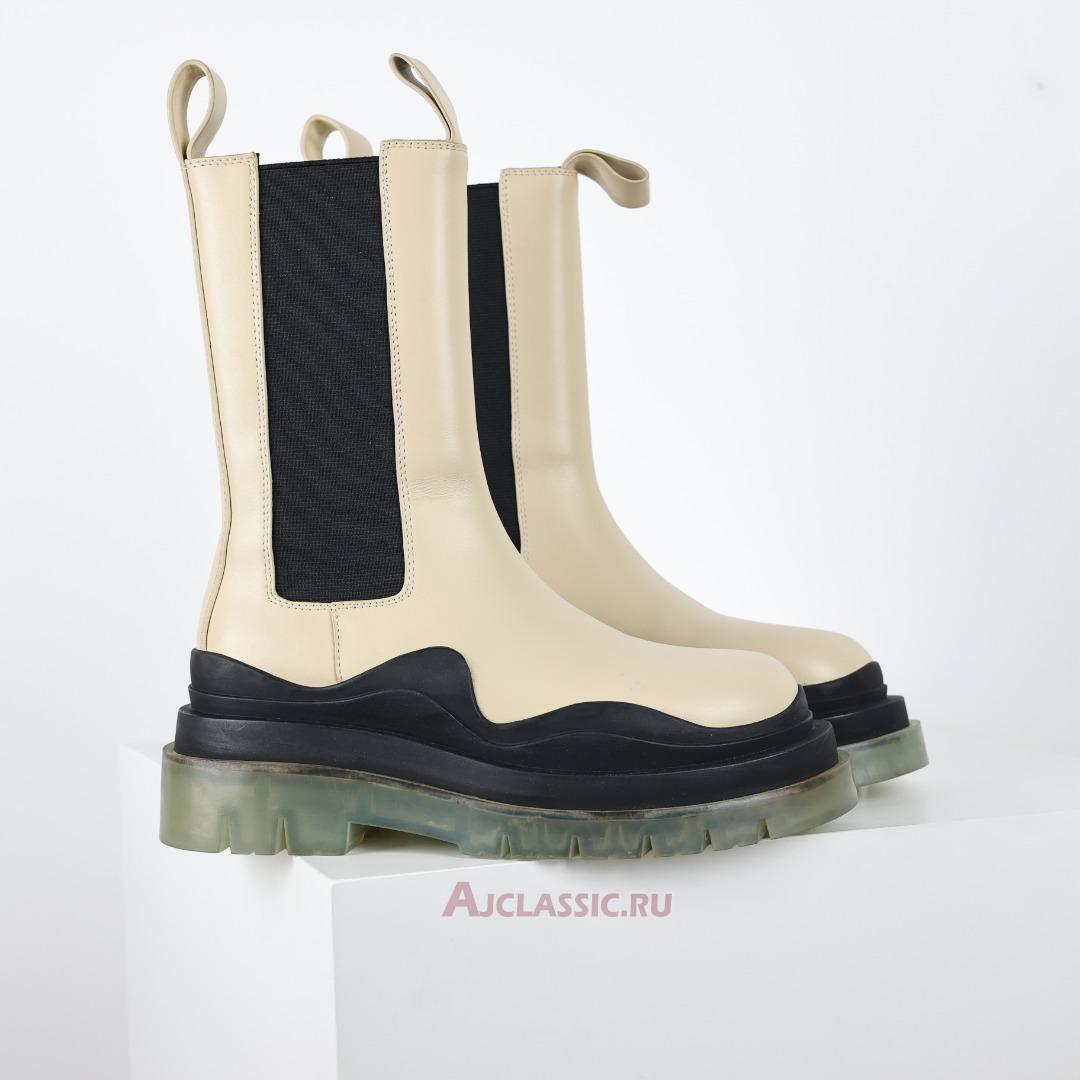 New Bottega Veneta Tire Chelsea Boots "Transparent Soled - Milk White" 630297VBS508207 Shoes