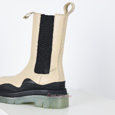 Buy Bottega Veneta Tire Chelsea Boots Transparent Soled - Milk White Beige 630297VBS508207 Quality Reps Replicas Shoes