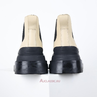 Buy Bottega Veneta Tire Ankle Chelsea Boot Sea Salt Black Beige 630300VBS509049 Quality Reps Replicas Shoes