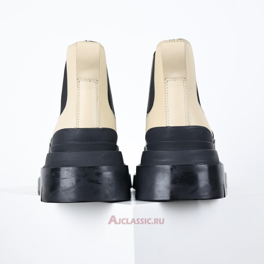 New Bottega Veneta Tire Ankle Chelsea Boot "Sea Salt Black" 630300VBS509049 Shoes