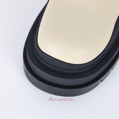 Buy Bottega Veneta Tire Ankle Chelsea Boot Sea Salt Black Beige 630300VBS509049 Quality Reps Replicas Shoes