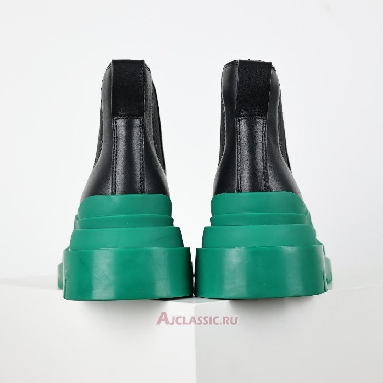 Buy Bottega Veneta Tire Cropped Boot Black Acid Turquoise Black 630300VBS501489 Quality Reps Replicas Shoes