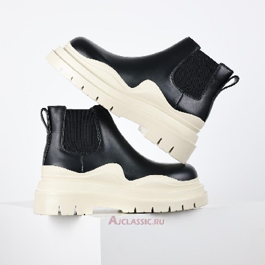 Buy Bottega Veneta Tire Chelsea Boot Beige Black Black 630281VBS501369 Quality Reps Replicas Shoes