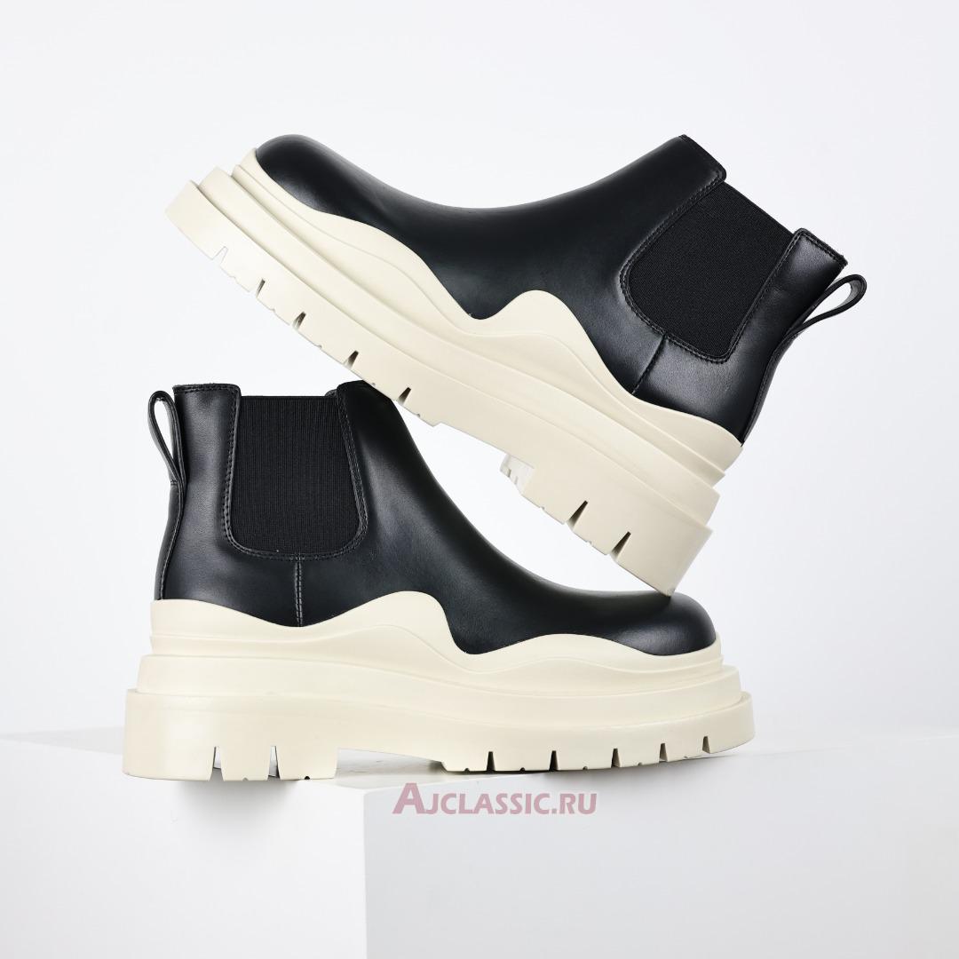 New Bottega Veneta Tire Chelsea Boot "Beige Black" 630281VBS501369 Shoes