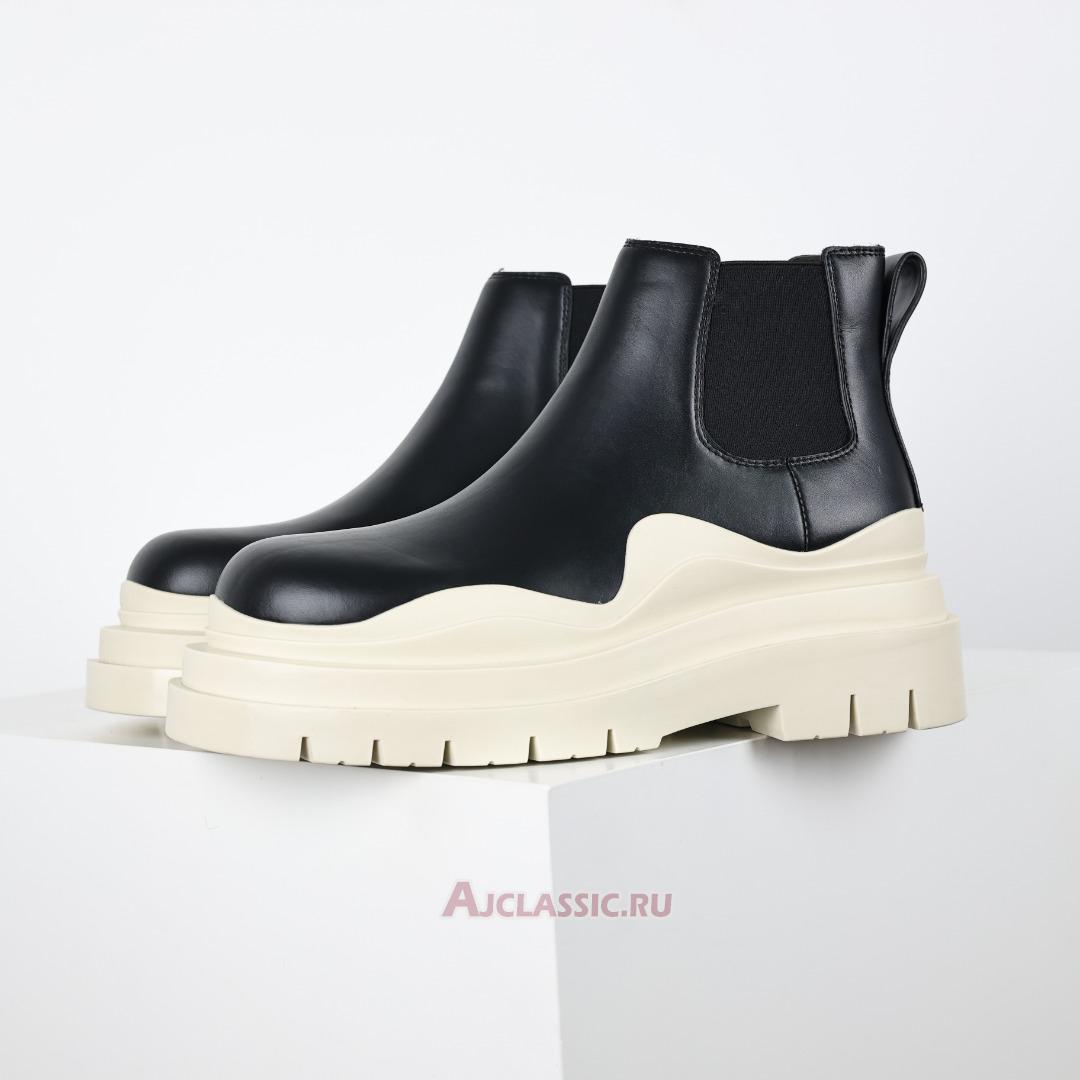 New Bottega Veneta Tire Chelsea Boot "Beige Black" 630281VBS501369 Shoes
