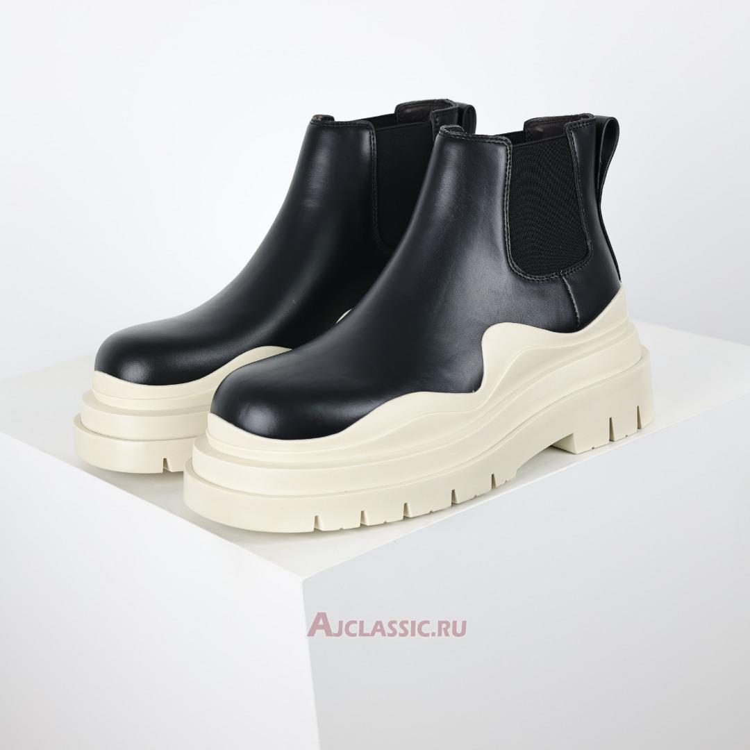 New Bottega Veneta Tire Chelsea Boot "Beige Black" 630281VBS501369 Shoes